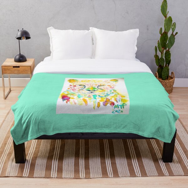Item preview, Colorful leopard. Vibrant watercolor painting. designed and sold by Artmom66.