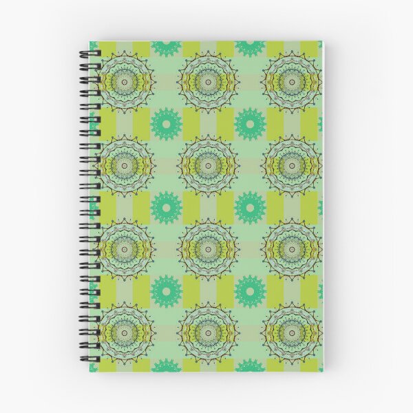 Item preview, light green checks pattern with complex design art  designed and sold by SueSakpal.