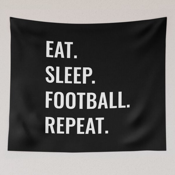 Item preview, Eat Sleep Football Repeat designed and sold by manishfzr1995.