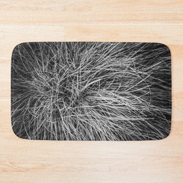 Item preview, closeup grass field texture in black and white designed and sold by Mrvell.