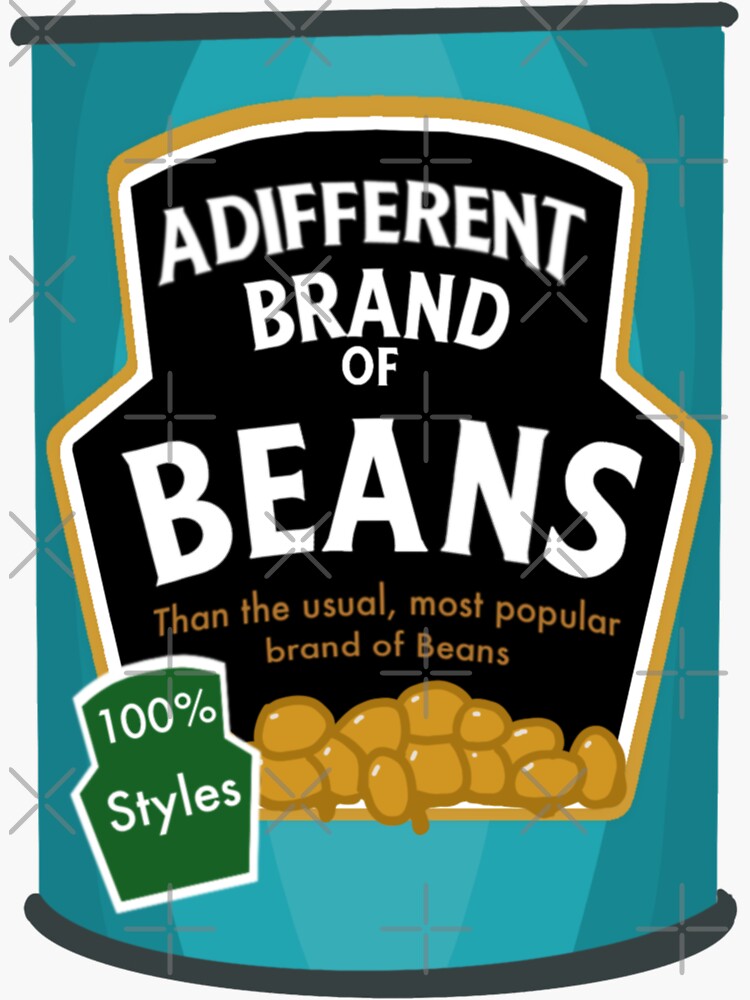 "A DIFFERENT BRAND OF BEANS // HARRY STYLES" Sticker for Sale by