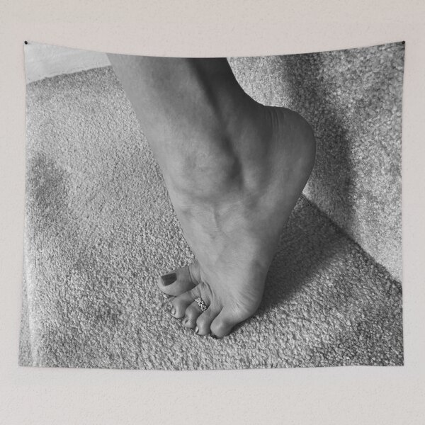 Item preview, Sally's Arched Feet Photo On Staircase designed and sold by Makrow.