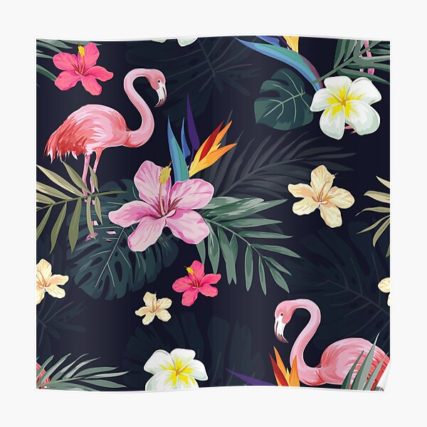Download Flamingo Svg Posters Redbubble