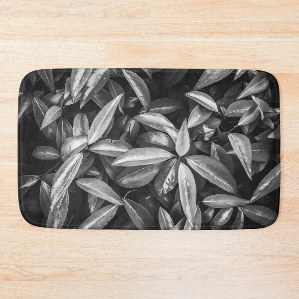 Item preview, leaves texture background in black and white designed and sold by Mrvell.
