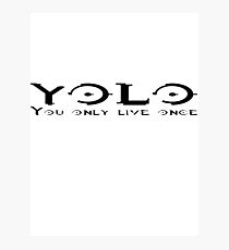 YOLO for Light Shirt Photographic Print