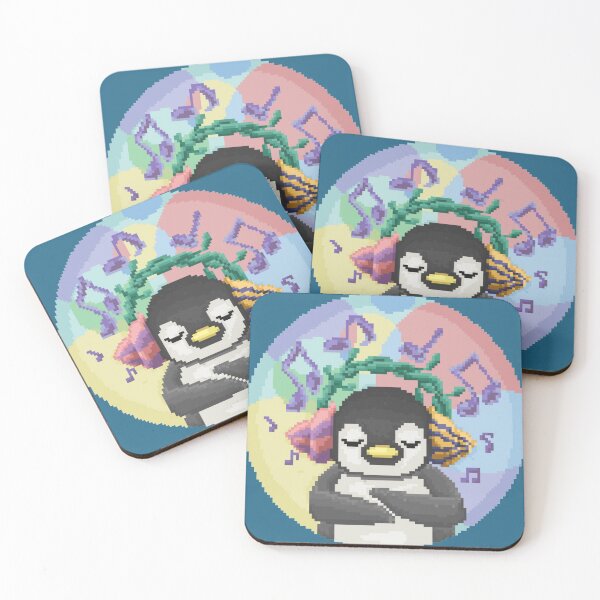 Item preview, Pixelated Little Cute Pinguin Listening to Music designed and sold by HopeDetour.