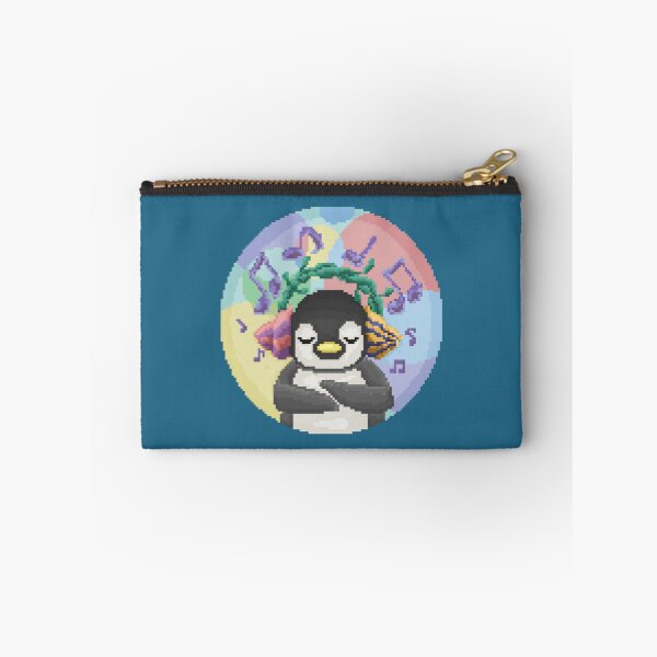 Item preview, Pixelated Little Cute Pinguin Listening to Music designed and sold by HopeDetour.