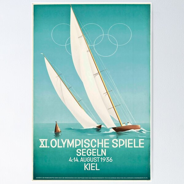 Item preview, Kiel vintage travel poster designed and sold by stickart-marek.