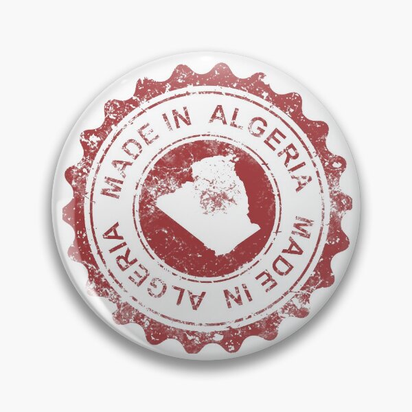 Item preview,  Diseño elegante del sello rojo Hecho en Argelia con un mapa designed and sold by ArabCorner.