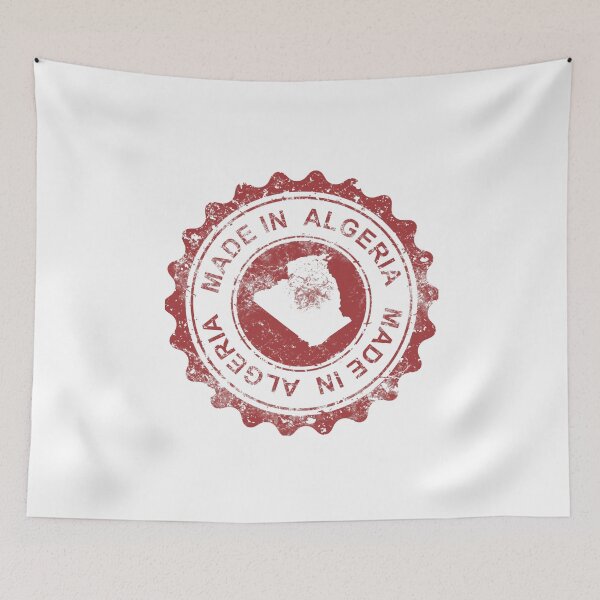 Item preview,  Stylish design of Made in Algeria red stamp with a map designed and sold by ArabCorner.