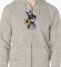 Sunny Schnauzer Zipped Hoodie