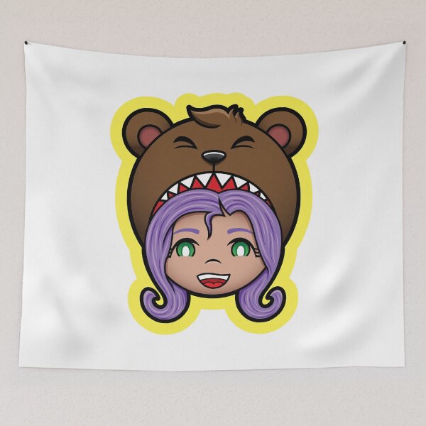 Item preview, Bear Beanie Girl - Brown Bear designed and sold by AbzDraws.