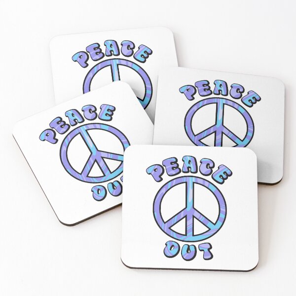 Item preview, peace out sticker designed and sold by Ava Kleinberg.
