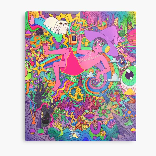 The Midnight Gospel Trippy Metal Print