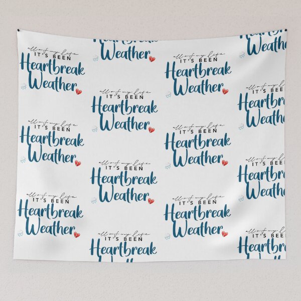 Item preview, Niall Horan Heartbreak Weather Lyric Art in Black designed and sold by rachelouist.