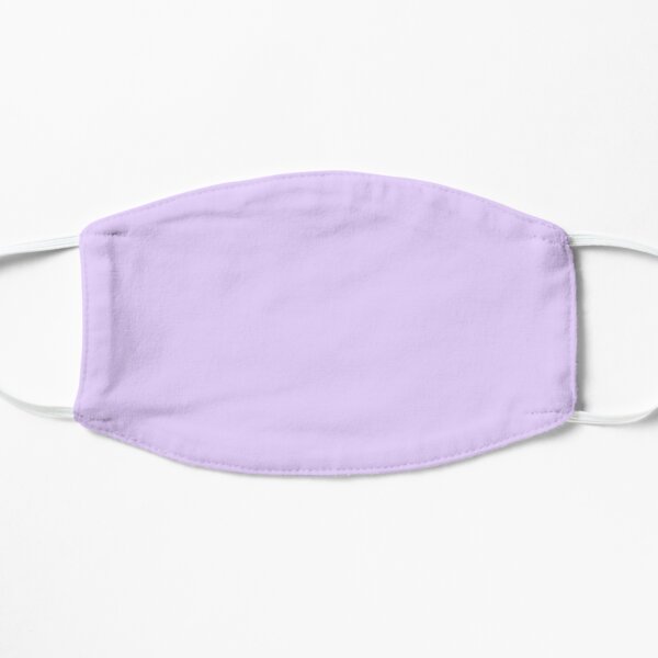 Pale Lilac Solid Color Flat Mask