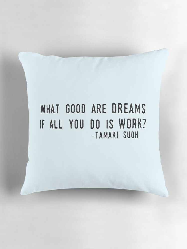 Thumbnail 3 of 4, Pillow, "What Good are Dreams" designed and sold by squallykins.