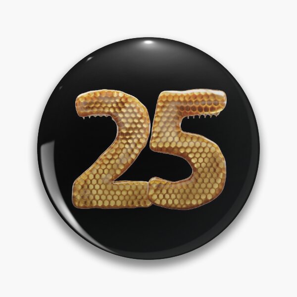 Item preview, 25 Number 3d Honey Numbers Font designed and sold by HelloFromAja.