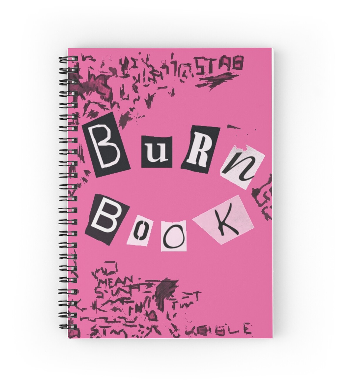 Mean Girls Burn Book Spiral Notebooks By Fakebadger Redbubble
