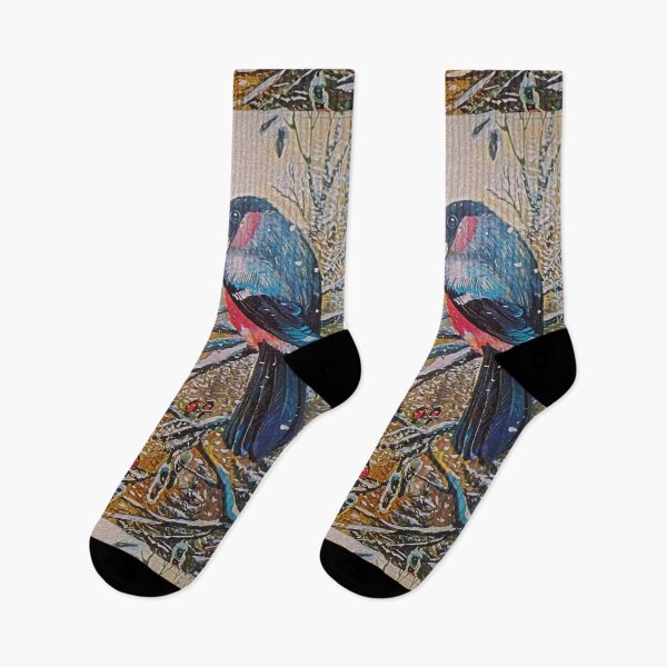 Item preview, Winter bullfinches designed and sold by helenkaiy.