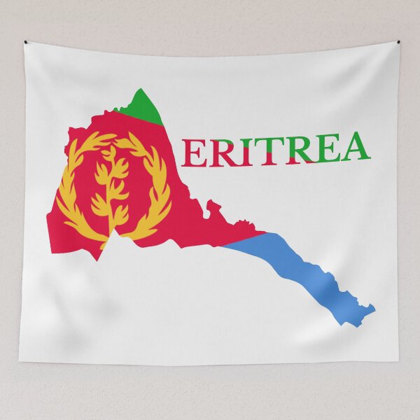 Item preview, Eritrea flag map designed and sold by marosharaf.