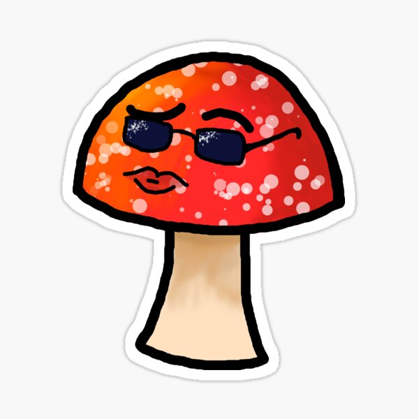 Smoldering Mushroom Sticker