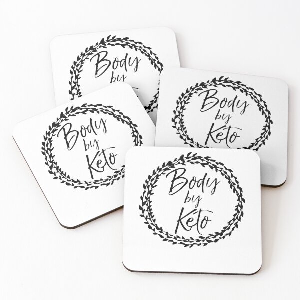 Item preview, Body by Keto Flower Design Funny Keto Quote designed and sold by TNDesignStudio.