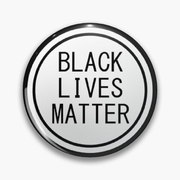 Black Lives Matter B&W Pin