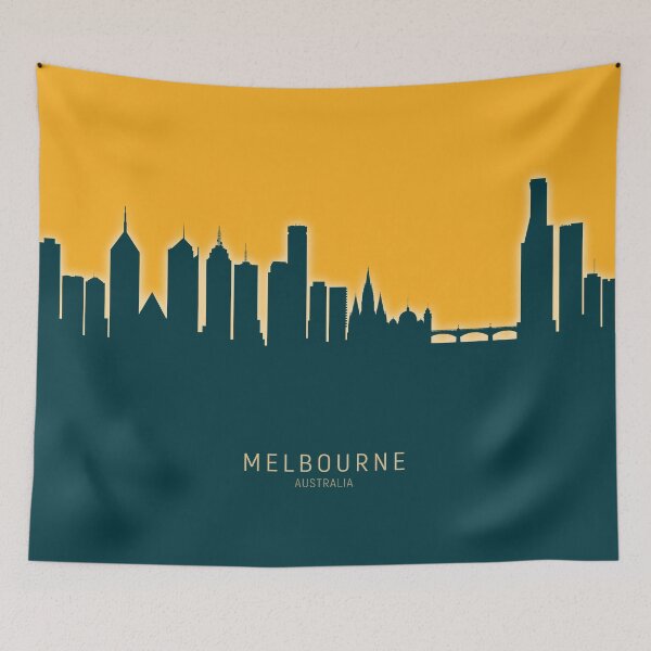 Item preview, Melbourne Australia Skyline designed and sold by ArtPrints.