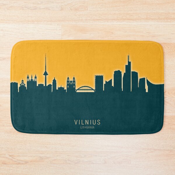 Item preview, Vilnius Lithuania Skyline designed and sold by ArtPrints.