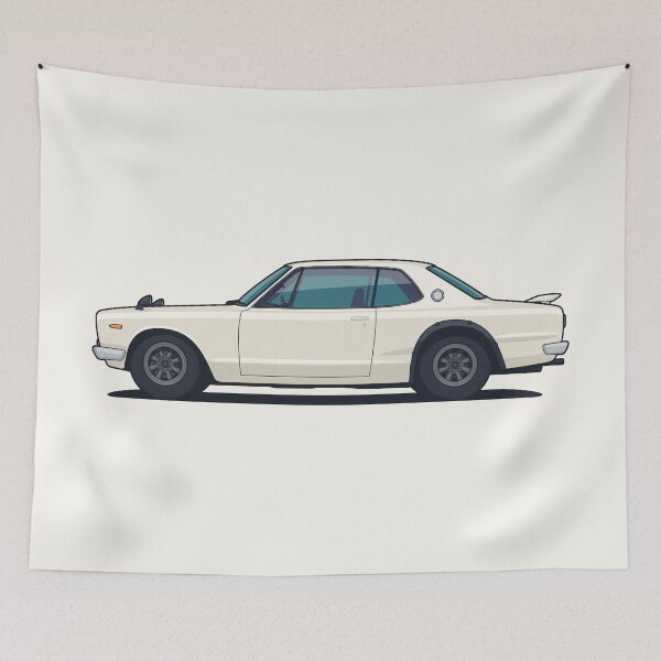 Item preview, KPGC10 GT-R Hakosuka - White designed and sold by VoodooCircus.