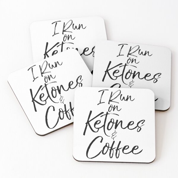 Item preview, I Run on Ketones & Coffee Funny Keto Quote designed and sold by TNDesignStudio.