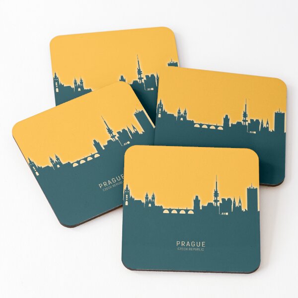 Item preview, Prague (Praha) Czech Republic Skyline designed and sold by ArtPrints.