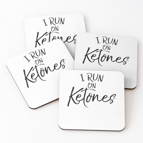 Item preview, I Run on Ketones Funny Keto Quote designed and sold by TNDesignStudio.
