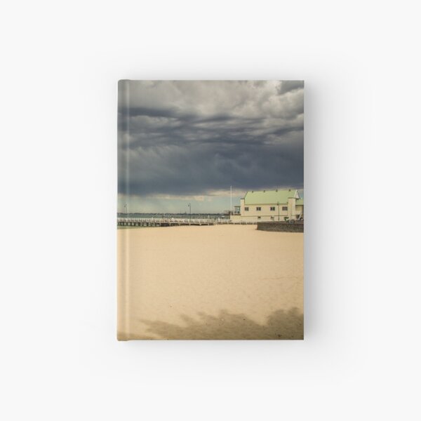 STORM APPROACHING OVER ALBERT PARK BEACH Hardcover Journal