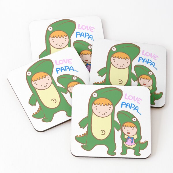 Item preview, Father and child in dinosaur costume and text Love papa. Happy father’s day designed and sold by maipadpro.