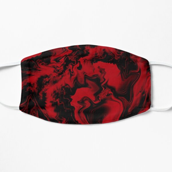 Black and red Flat Mask