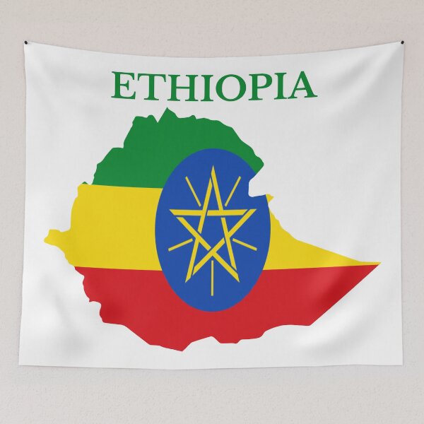 Item preview, Ethiopia flag map designed and sold by marosharaf.
