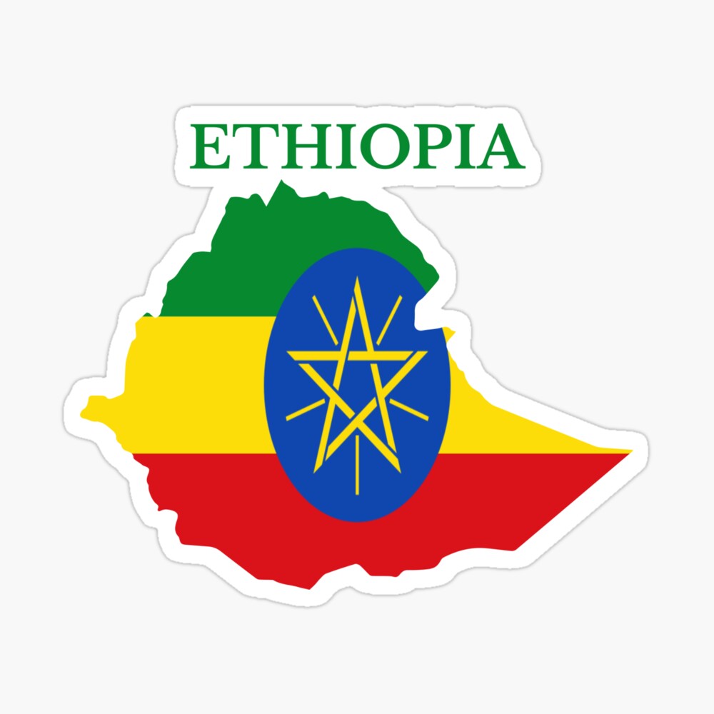 Ethiopia map and flag.  Ethiopia flag, Flag, Ethiopian flag