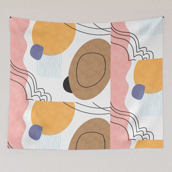 Item preview, circles and squiggles abstract designed and sold by yoitbmejess.