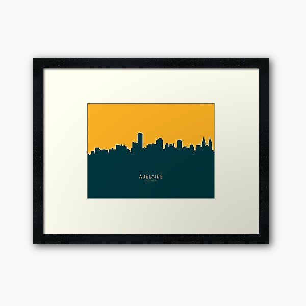 Item preview, Adelaide Australia Skyline designed and sold by ArtPrints.