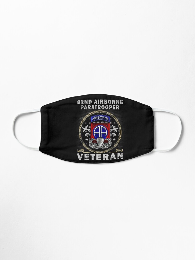 Alternate view of 82nd Airborne Paratrooper Veteran T-shirt Men Women T-Shirt Mask