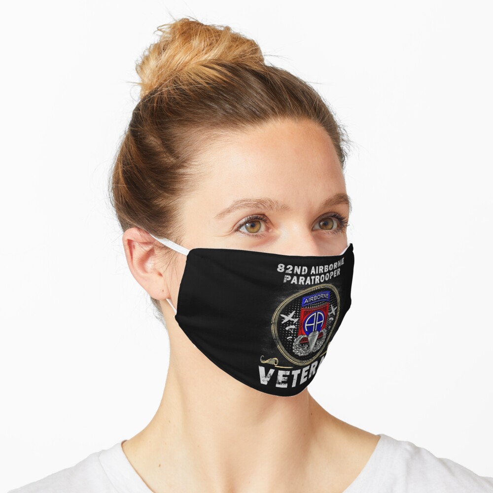 82nd Airborne Paratrooper Veteran T-shirt Men Women T-Shirt Mask