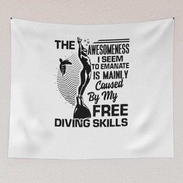 Item preview, Awesome Free Diving Skills Shirt designed and sold by DaneRhodes1.