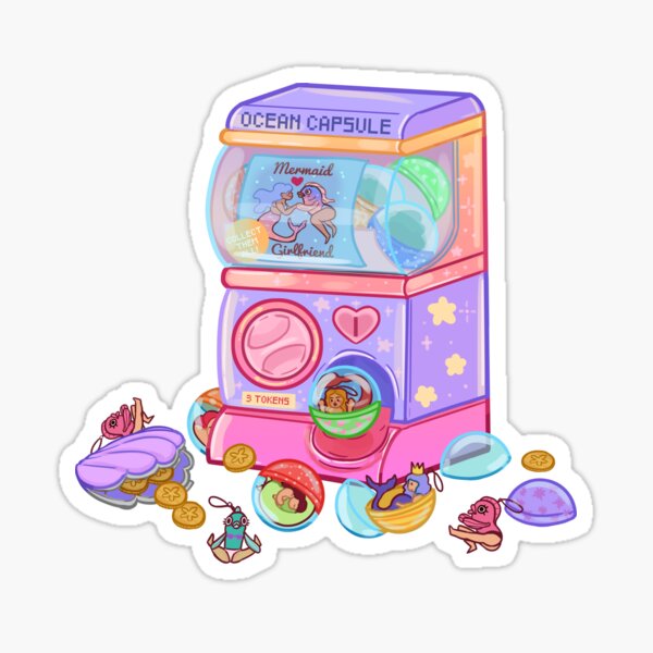 Gacha Mermaid Sticker By Controlzee Redbubble