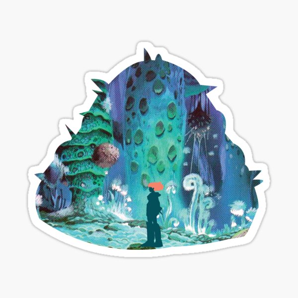 Nausicaa and Ohmu Design Sticker