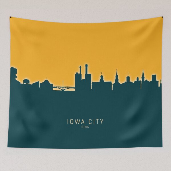 Artikelvorschau, Iowa City Iowa Skyline entworfen und verkauft von ArtPrints.