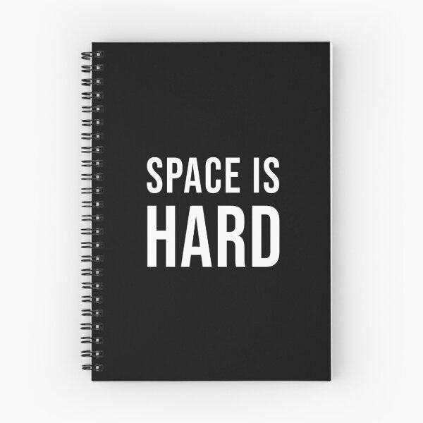 Aperçu de l'œuvre L'espace est dur (noir) créée et vendue par quoteedesigns.
