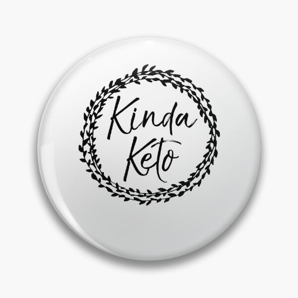 Item preview, Kinda Keto Flower Design Funny Keto Quote designed and sold by TNDesignStudio.