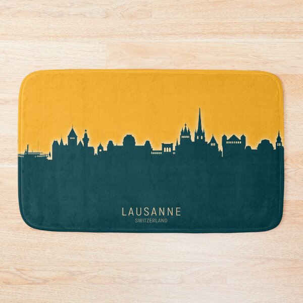Item preview, Lausanne Switzerland Skyline designed and sold by ArtPrints.